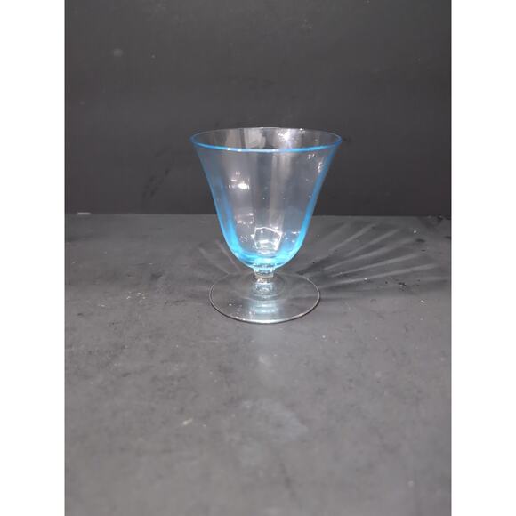 Fostoria Oyster Fruit Cocktail Glass, Azure‎ Optics 3.5", Vintage Glassware - Picture 1 of 10